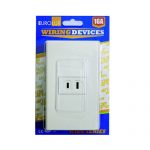 1 GANG FLAT PIN OUTLET (EWS1GFPO) 16A